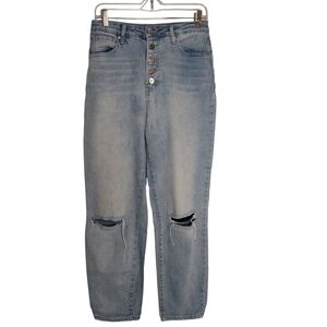 Stylish Blue Distressed Abound Jeans
